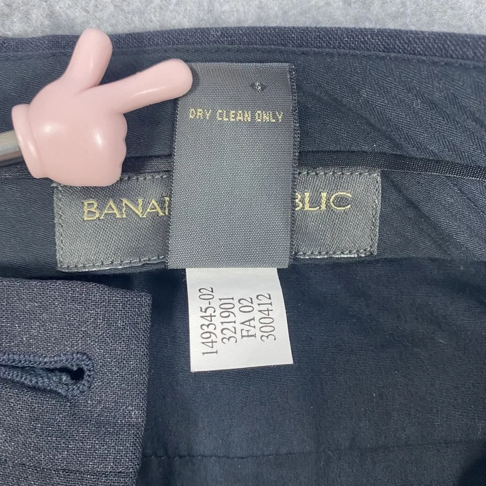 Banana Republic Gavin Dress Pants Mens 34/34 Gray Wool Straight Leg Trousers